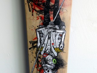 Satter Ugly – Hand Painted Skate Deck – 9