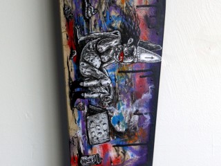 Satter Ugly – Hand Painted Skate Deck – 8